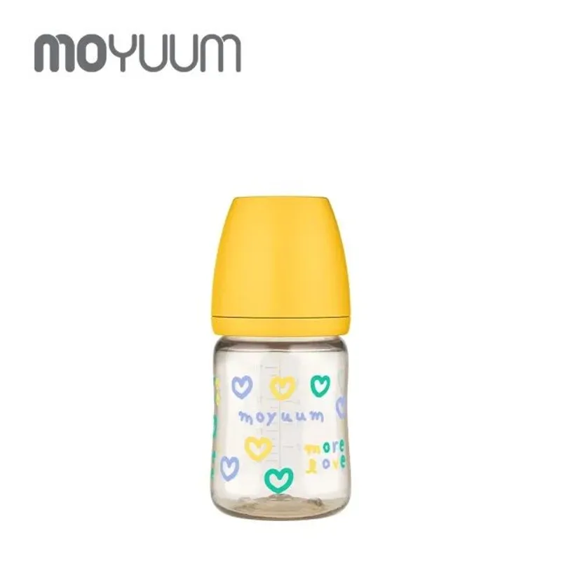Moyuum寬口奶瓶170ml/6oz(黃色)