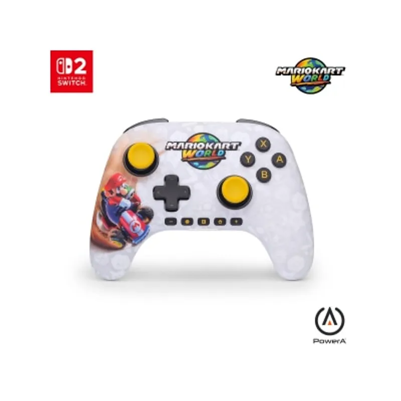 PowerA 任天堂 Switch 2 官方授權無線遊戲手掣 - 瑪利歐賽車世界 (NSGP0571-01)