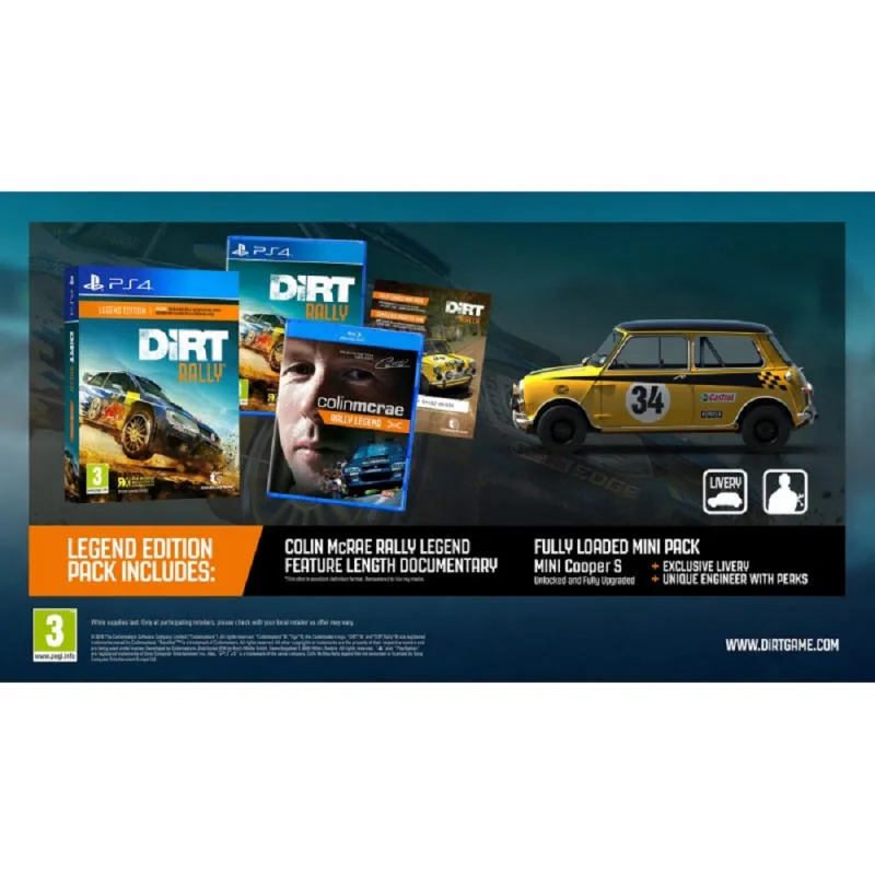 PS4 DIRT RALLY LEGEND EDITION 歐版