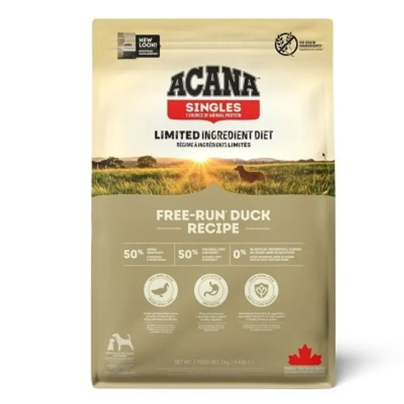 ACANA Singles 傳承 單一蛋白 放養鴨 犬糧 2kg [ADFD2K]