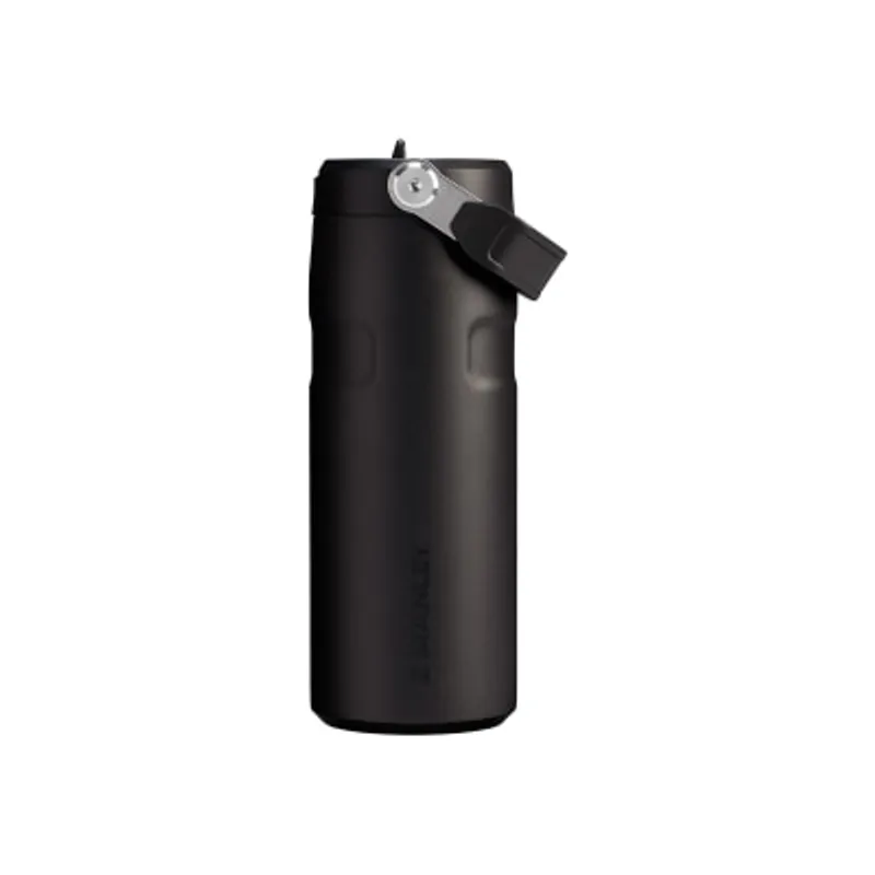 Stanley 16oz The IceFlow™ 翻蓋吸管保溫瓶 黑色 2.0