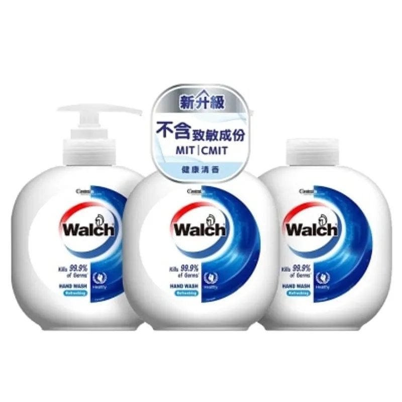 威露士殺菌洗手液健康清香450ml*2+補充裝450ml