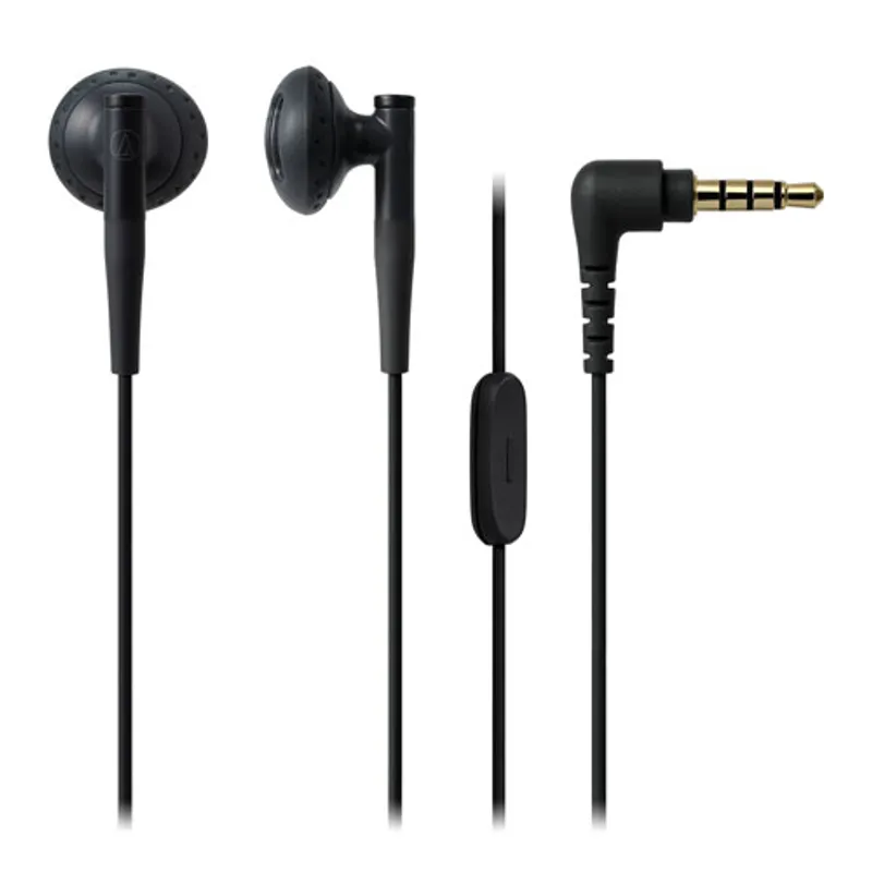 audio-tech Ear-Bud Earphones for Smartphone 黑 ATH-C200IS BK