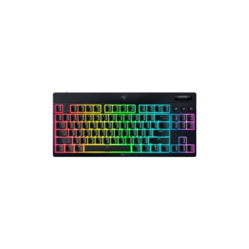 Razer 雷蛇 BlackWidow V4 Low-Profile Tenkeyless HyperSpeed 無線機械式矮軸短版電競鍵盤 (綠軸)