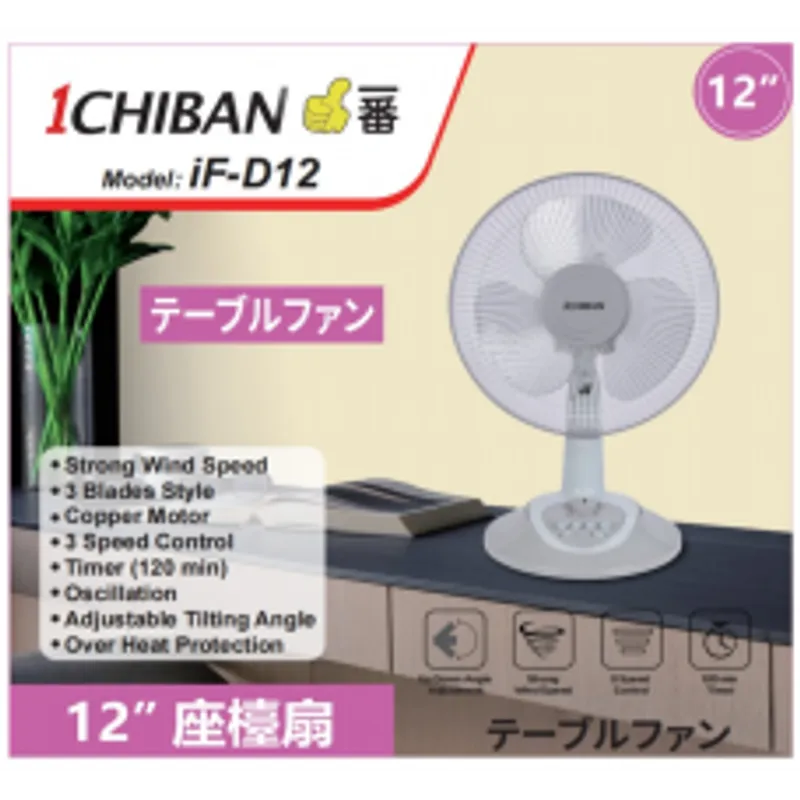 1CHIBAN 12" 座檯扇