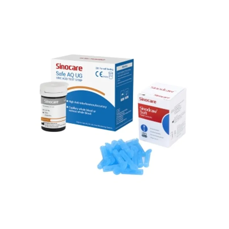 Sinocare Safe AQ UG 尿酸試紙 50張+採血針50枝
