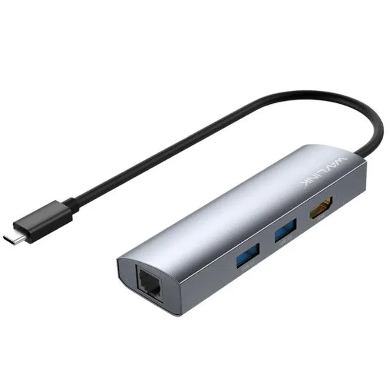 WAVLINK USB-C 4K HDMI/LAN/USB3.0 分插擴展器 WLUHP3408