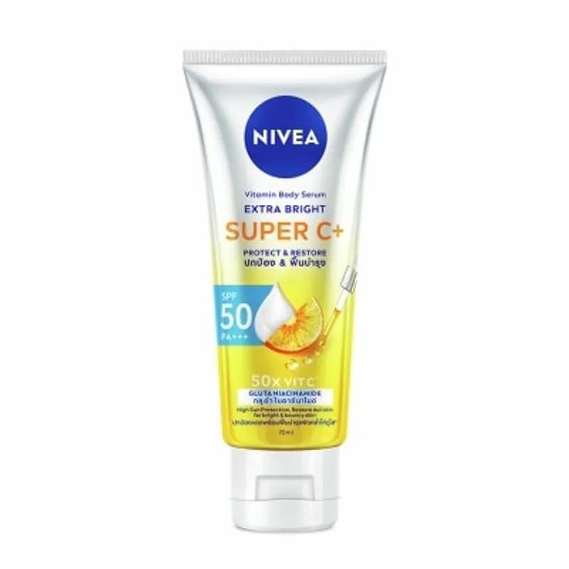 妮維雅 NIVEA 果萃雙效SUPER C+ 防曬精華凝乳SPF50 PA+++ 70毫升