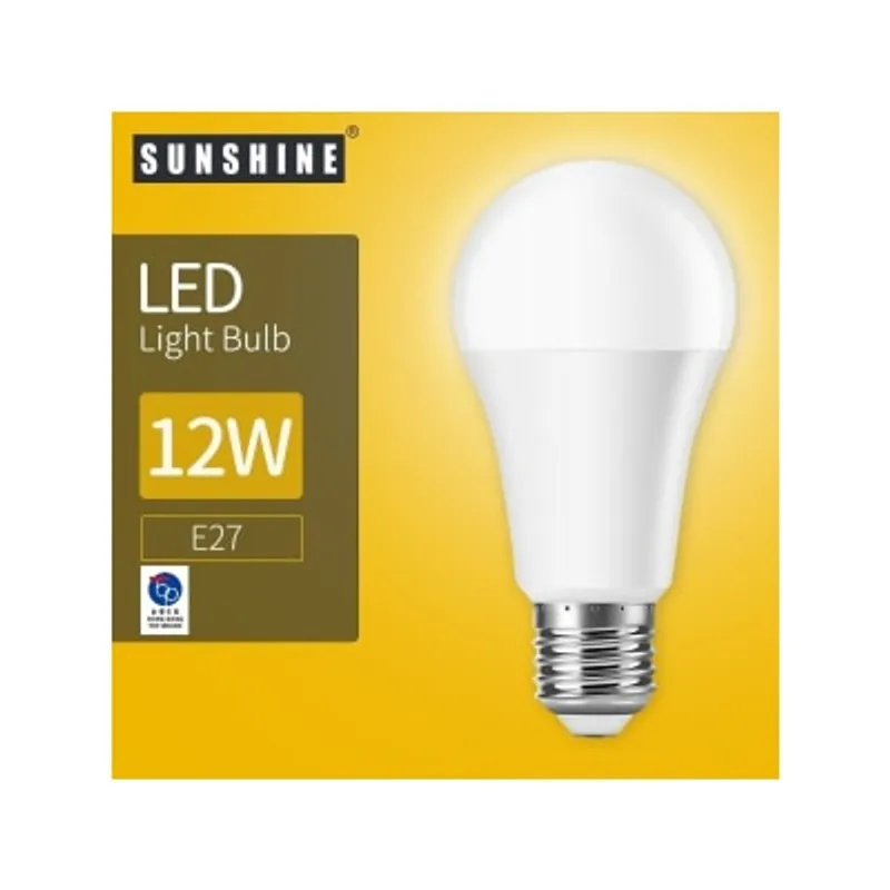 Sunshine LED 燈泡 A60球膽 - 12W E27大螺頭 3000K 黃光