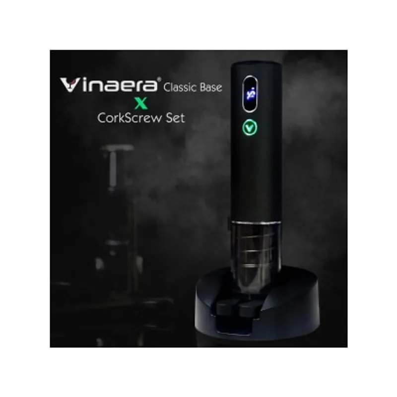 VINAERA 多功能基座+自動開瓶器[設濕/溫顯示]