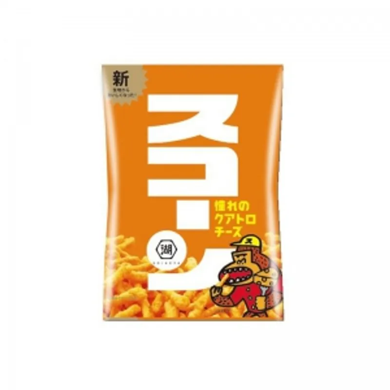 日本膨化進口小吃零食湖池屋芝士脆條75g