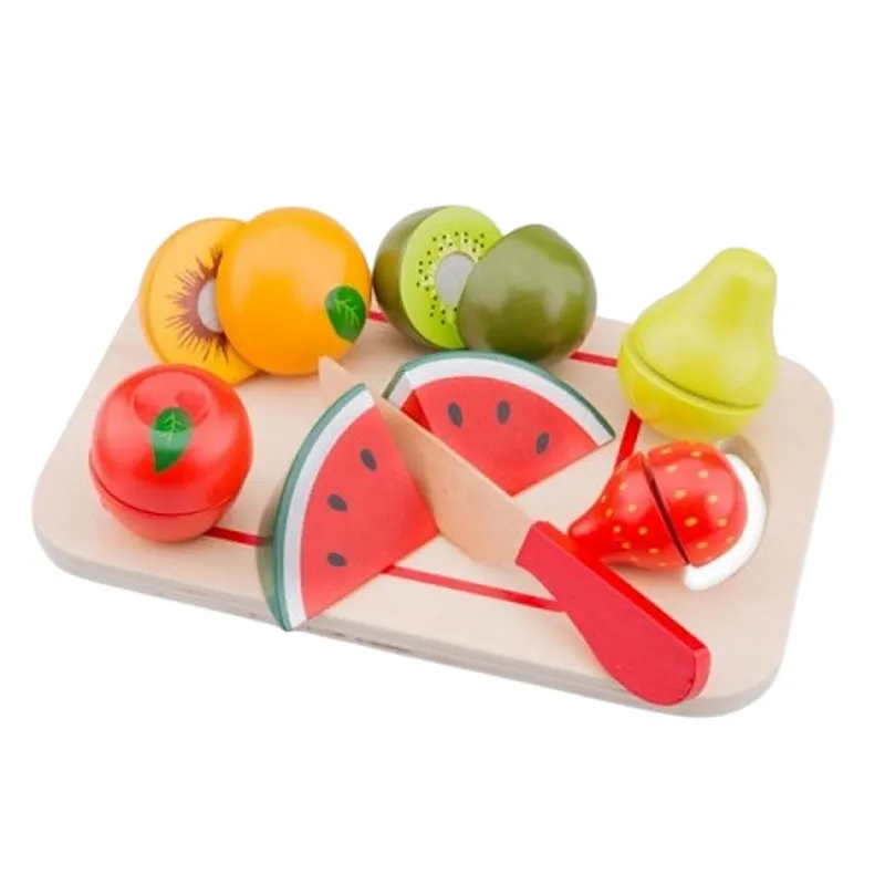 NEW CLASSIC TOYS Bon Appetit木制切蔬菜西瓜玩具