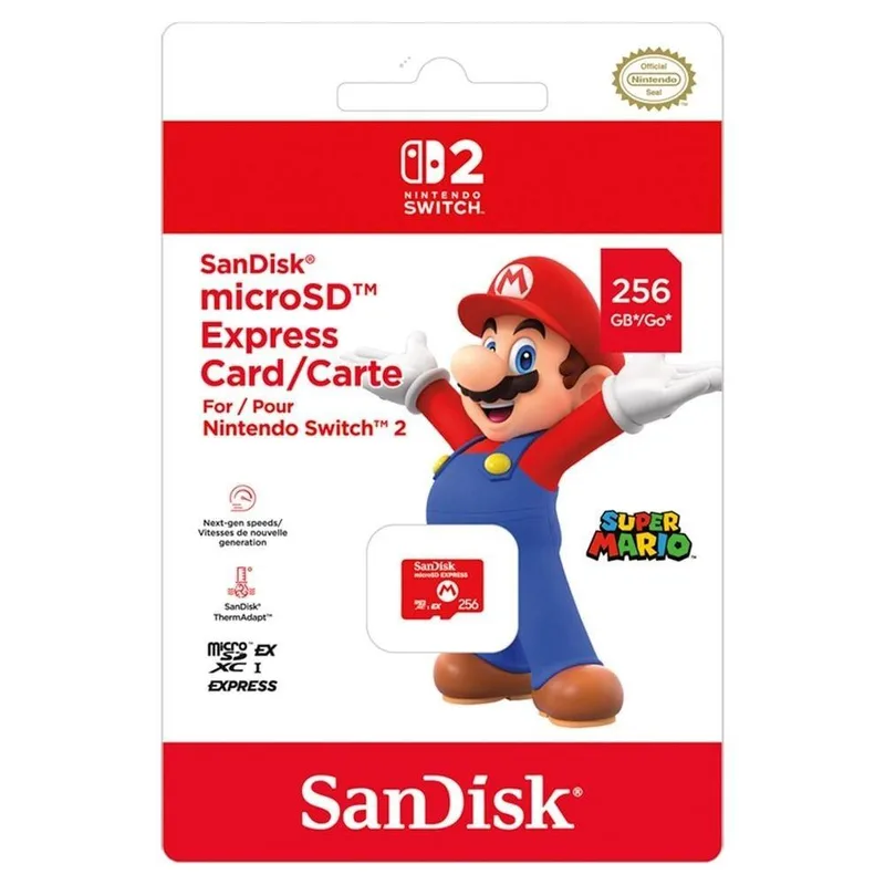 NS2 SanDisk 256GB microSD Express記憶卡