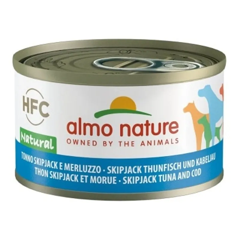 ALMO NATURE HFC Natural 正鰹吞拿魚 鱈魚(95g) almo nature狗罐頭