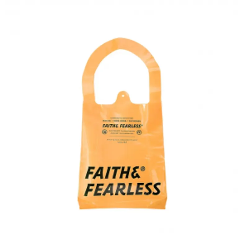 FAITH & FEARLESS 潮流透明袋（橙色）