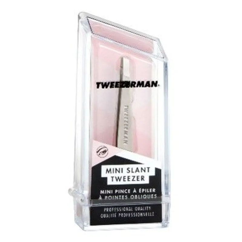 TWEEZERMAN - 迷你斜型眉鉗 - 經典銀