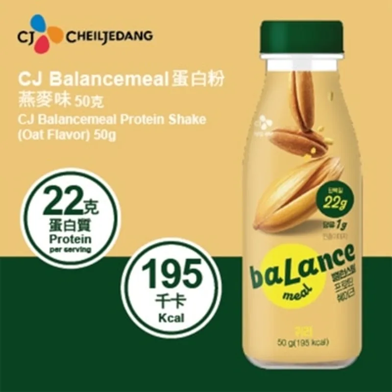 CJ BALANCEMEAL蛋白粉燕麥味代餐50克