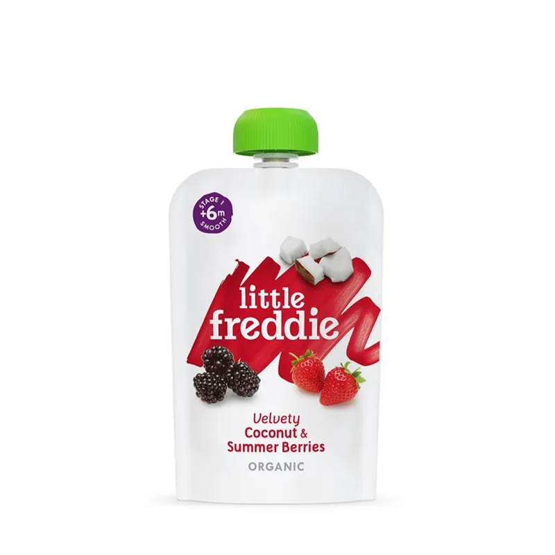 LITTLE FREDDIE 有机绵滑椰浆+夏季杂苺 100G