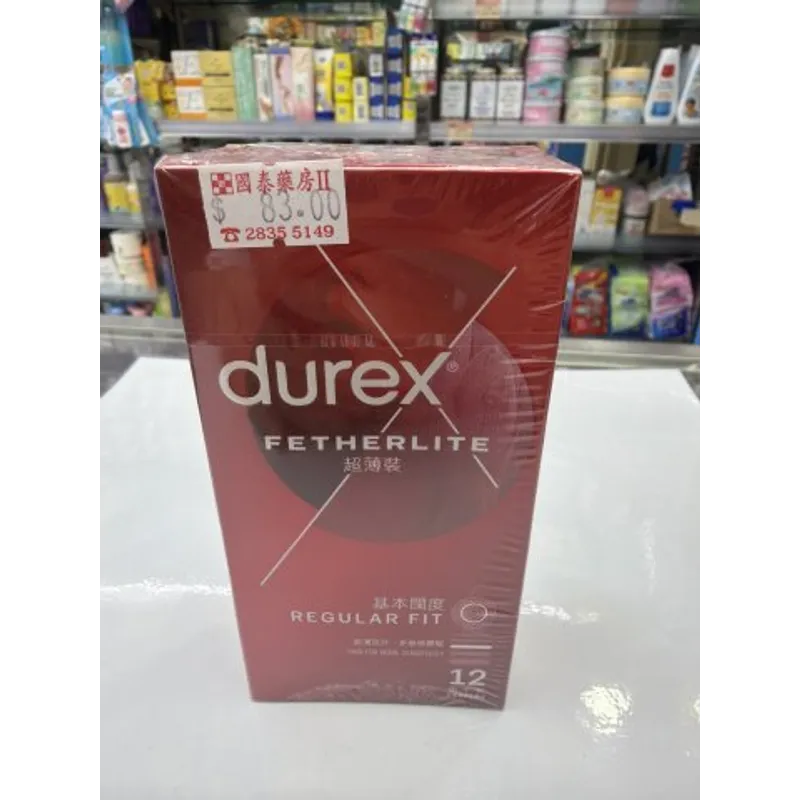杜蕾斯超薄裝12片+倍滑裝1片