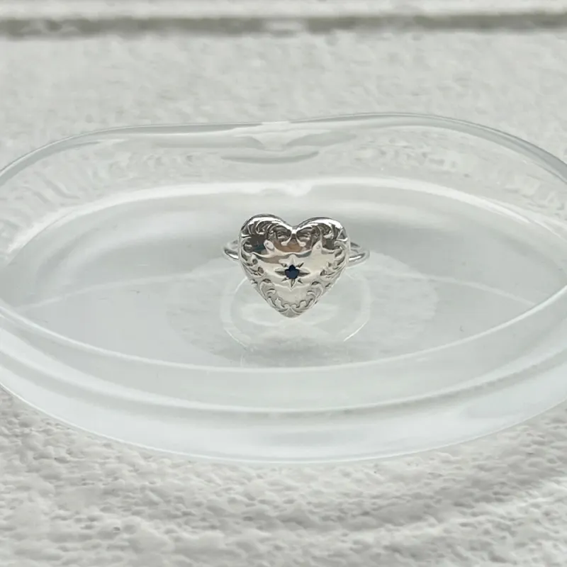 Memory Birthstone Silver Ring