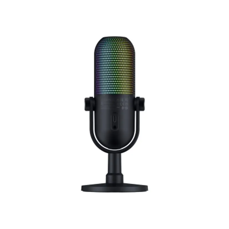 Razer 雷蛇 Seiren V3 Chroma 輕觸式靜音 RGB USB直播麥克風