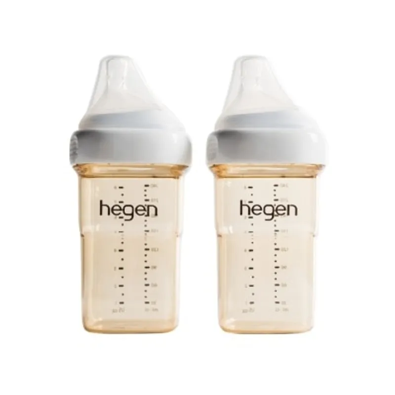 HEGEN PCTO™ PPSU多功能寬口奶瓶 240ml / 8oz (2支裝) 白色