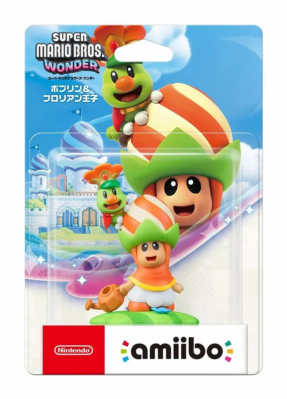 amiibo 超級瑪利歐兄弟 驚奇 苞普林 ＆ 花洛里安王子