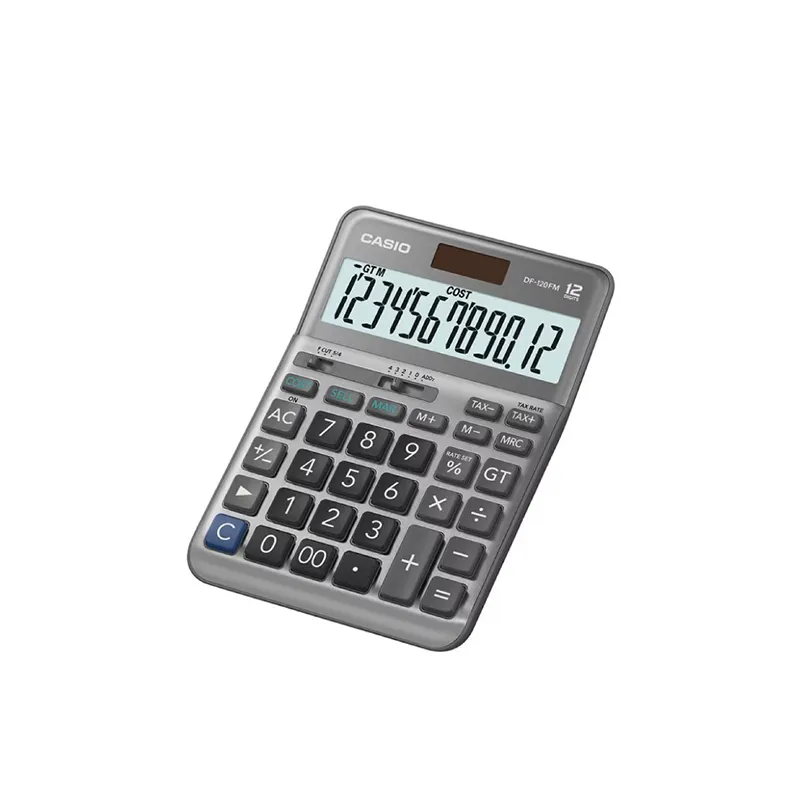 CASIO 桌上型计算器(银灰色) DF120FM