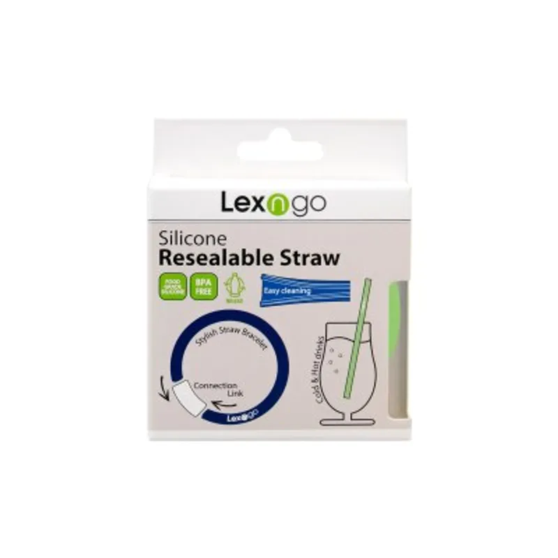 Lexngo 手環型可拆洗重用矽膠飲管
