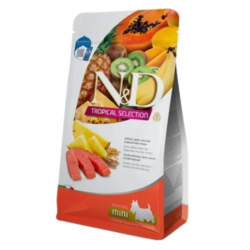 Farmina N&D Tropical Selection Formula Salmon Adult Mini 熱帶水果 - 三文魚 成犬乾糧 (小粒)