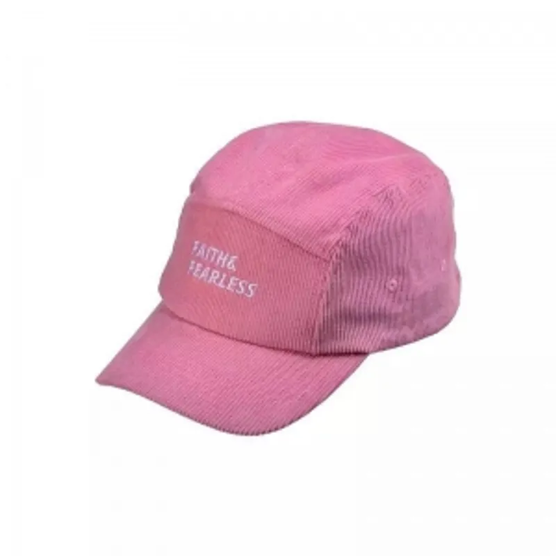 FAITH & FEARLESS-粉紅鴨舌帽 CAP Five Panel Pink