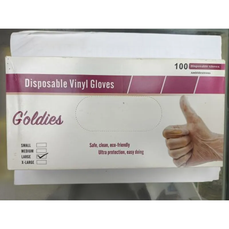 Dispoable Vinyl Gloves 100`s_大碼