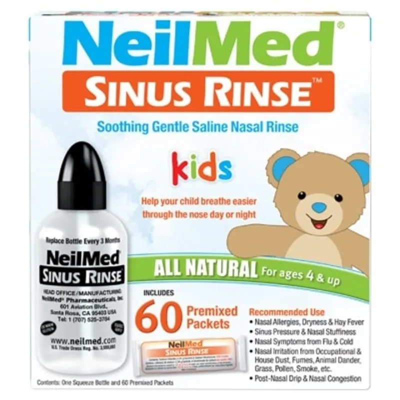 NEILMED 耐而美鼻竇清潔小童鼻鹽補充裝(60包)