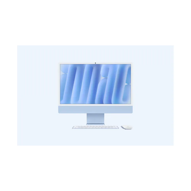 iMac, 24-inch, M6 Chip, 12-core CPU, 12-core GPU, Blue, Standard glass, Stand, 16GB memory, 256GB storage