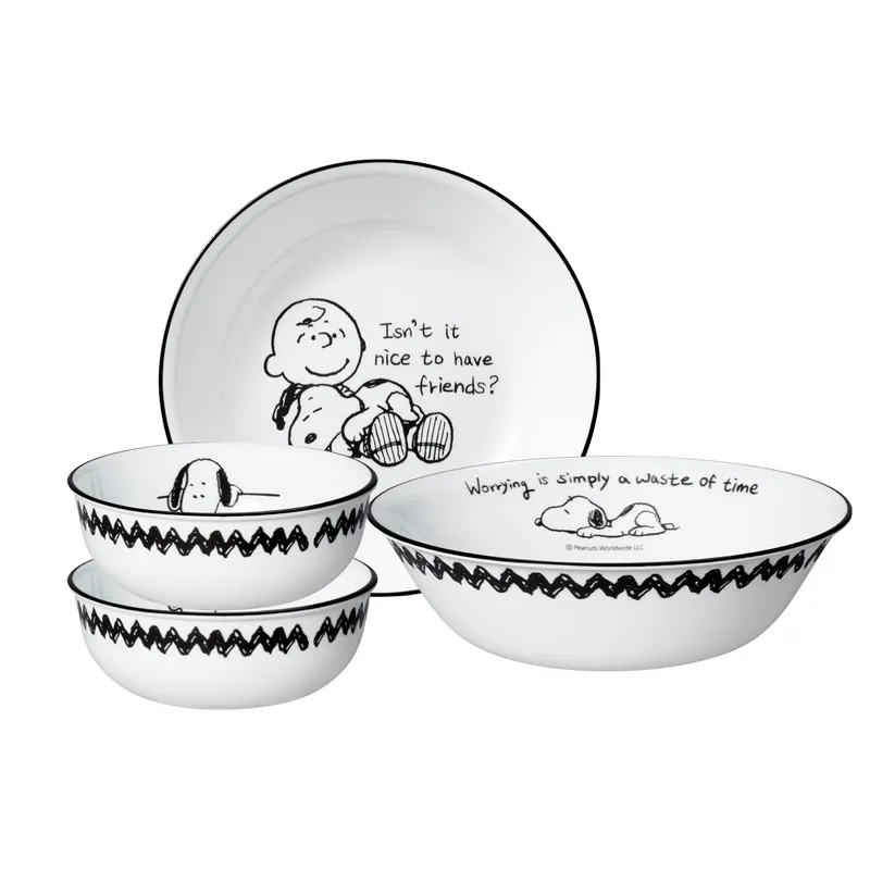CORELLE 餐具套裝4件 - Snoopy Bold