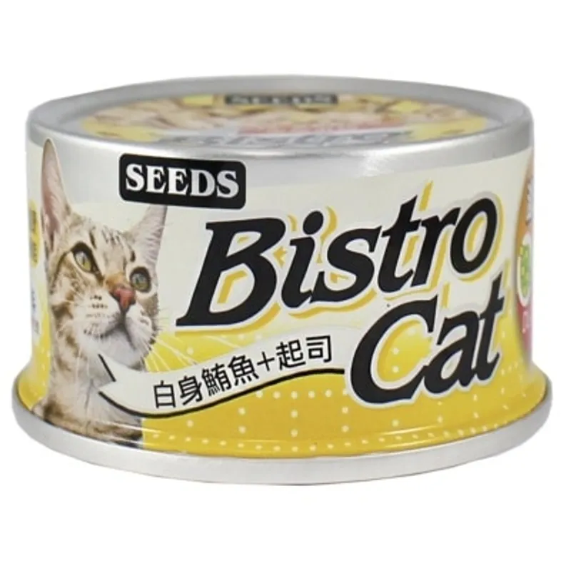 種子 [Bistro Cat] 白身鮪魚+芝士+蛋氨酸 (80g) 貓罐頭 820451