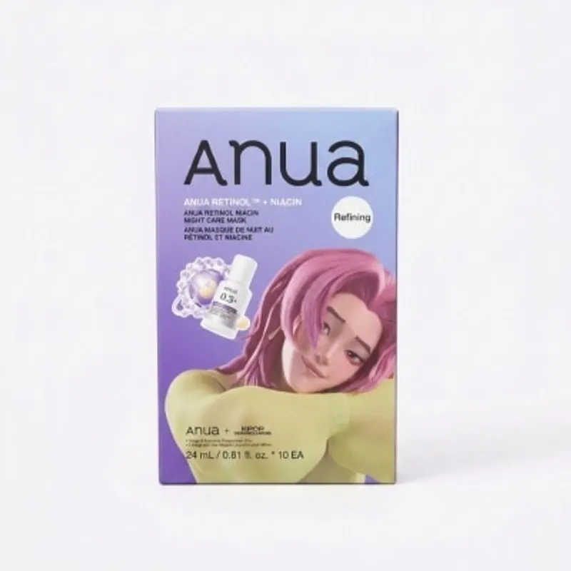 ANUA KPOP DEMON HUNTERS視黃醇修護面膜10片裝