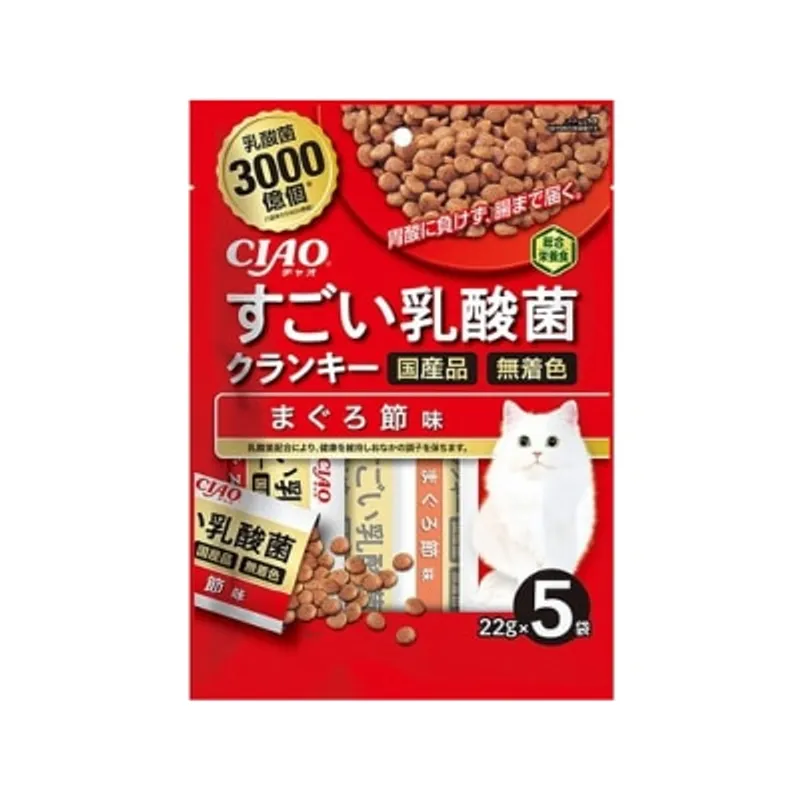 INABA 勁量乳酸菌貓糧 吞拿魚節味(22gx5) P231