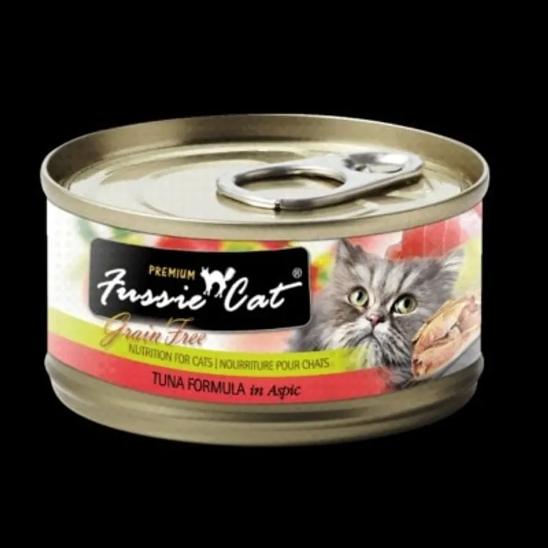 Fussie Cat Tuna FU-TUC(黑鑽純吞拿魚貓罐頭)80g