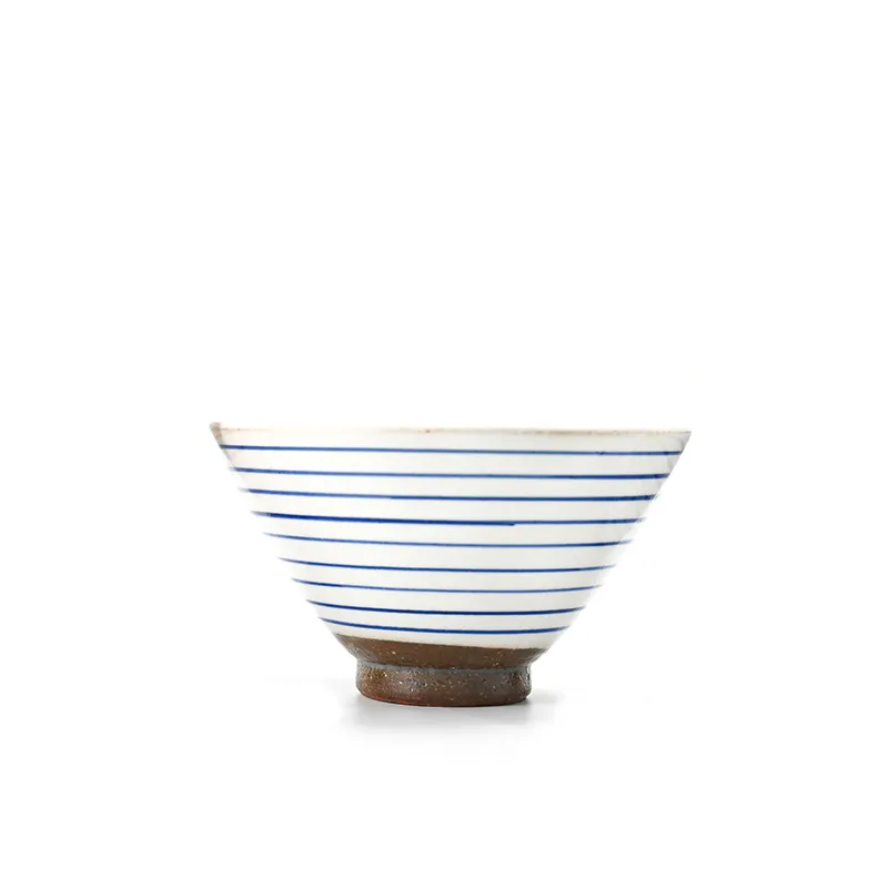 日本陶瓷碗-蓝色线条