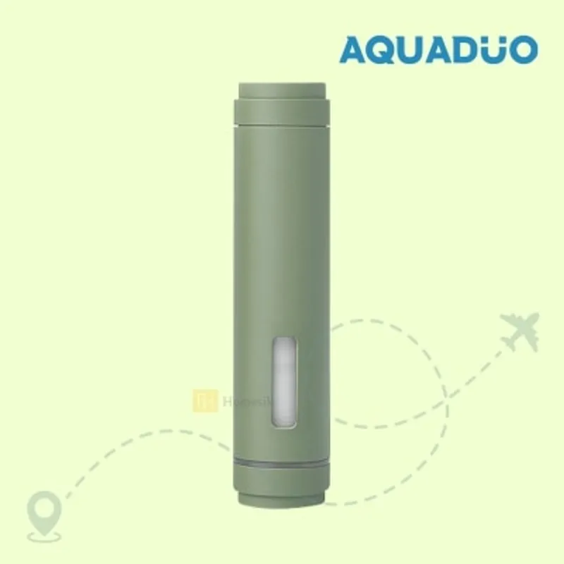 AQUADUO 橄欖綠 旅行用雙層過濾花灑棒 (連除雜質及維他命濾芯) TRA-OLIVE (商家直送-5個工作天內送到府上；滿$500免運)