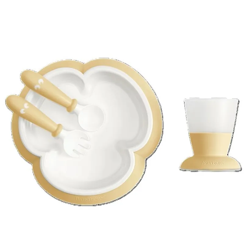BabyBjorn BABY FEEDING SET POWDER YELLOW 婴儿餐具套装