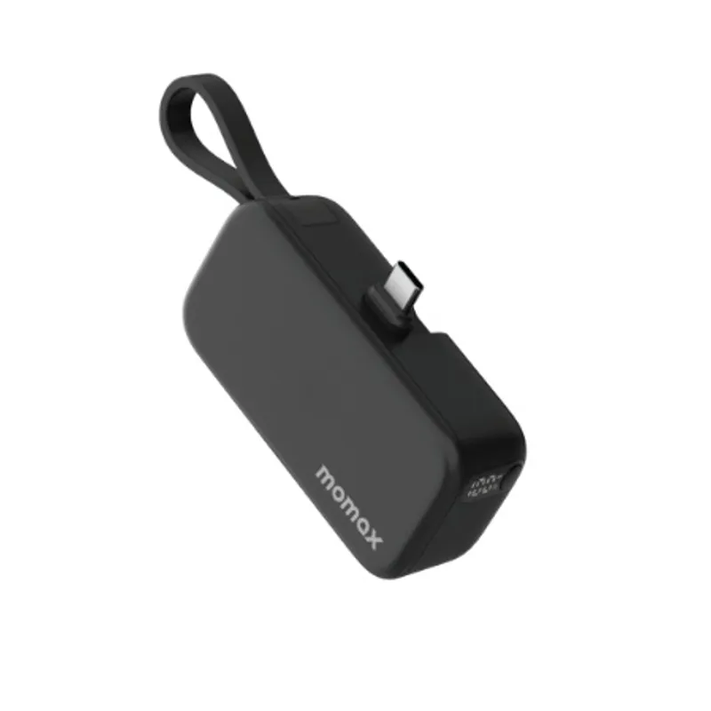 MOMAX 1-Power Mini 3合1 USB-C 流動電源 5000mAh 黑色