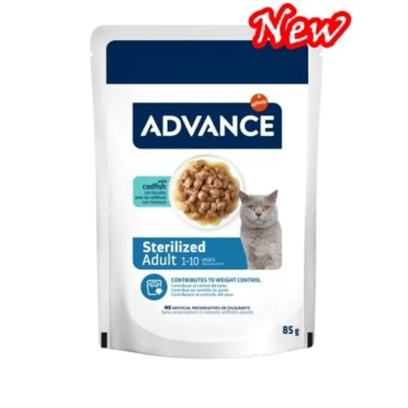 ADVANCE 日常絕育成貓濕糧 -鱈魚 85g