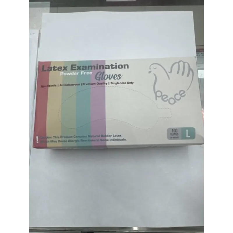 Peace馬來西亞乳膠檢查手套100s L碼