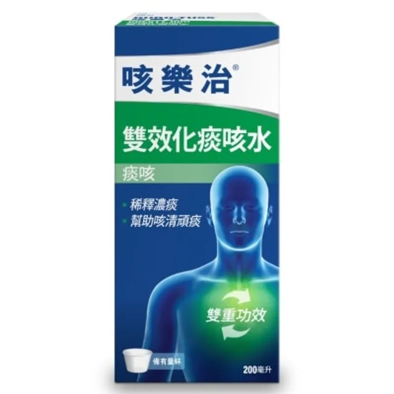 DURO-TUSS 咳樂治® 雙效化痰咳水 200毫升 (士多啤梨味)