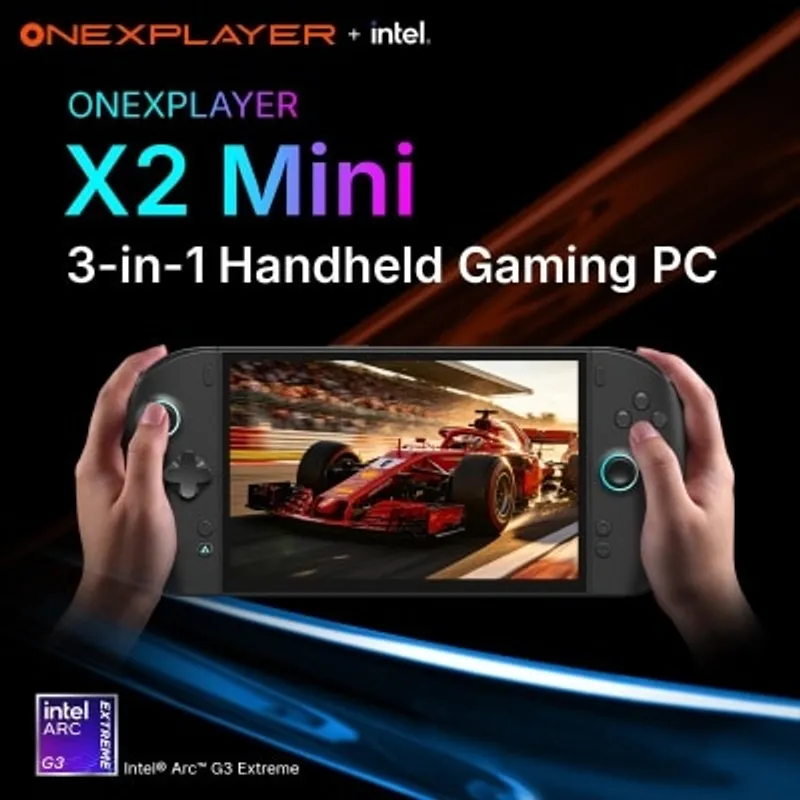 ONEXPLAYER X2 MINI 電競手提遊戲機 (Intel Arc G3 Extreme; 32GB LPDDR5x; 1TB SSD; 8.8" OLED 144Hz)(CS-OXPX2MI)