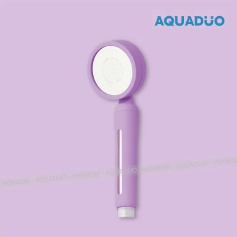 AQUADUO 花系紫色 除氯增壓沐浴過濾花灑頭 (連濾芯1件) (商家直送-5個工作天內送到府上;滿$500免運)