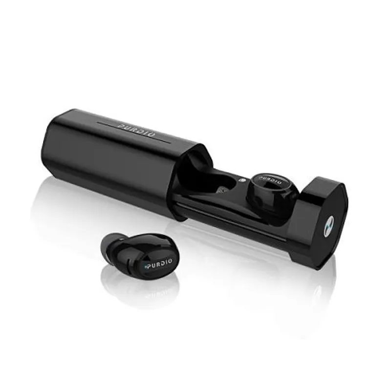 Purdio Bluetooth Hex+Truly Wireless Earphone Black