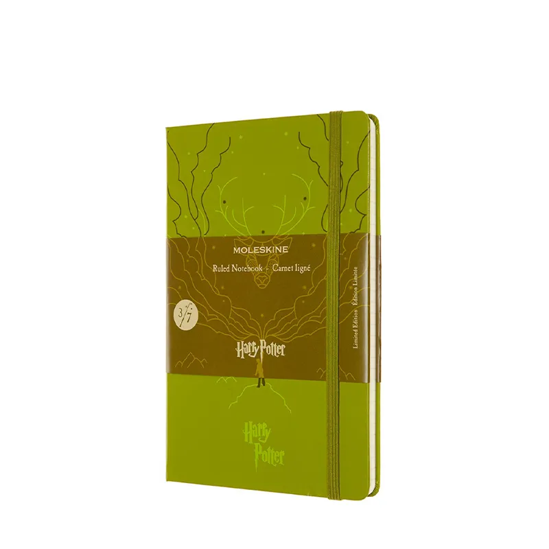 MOLESKINE 限量版 Harry Potter 橄榄绿色大号横格呼神护卫笔记本